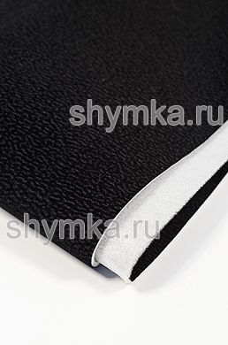 Флок на поролоне 3мм (ТРИ!!!) со спанбондом 
ЧЕРНЫЙ Пунш ширина 1,4м