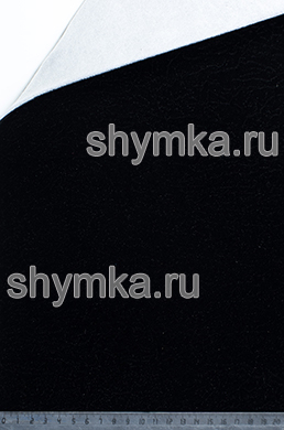 Флок на поролоне на спанбонде ЧЕРНЫЙ 
Кора толщина 4мм ширина 1,4м