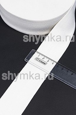 Резинка тканая Стандарт 
БЕЛАЯ ширина 45мм