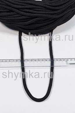 Шнур полипропиленовый Tefi ПЛЕТЕНЫЙ ПОЛЫЙ диаметр 8мм ЧЕРНЫЙ