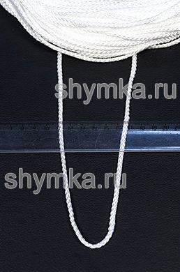 Шнур полипропиленовый Tefi ПЛЕТЕНЫЙ
диаметр 4,5мм БЕЛЫЙ