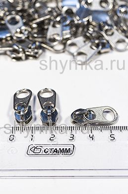 Бегунок МИНИ-ЯЗЫЧОК для молнии СПИРАЛЬНОЙ
тип №5 НИКЕЛЬ