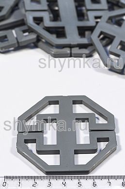 Крепеж пластиковый 
Восьмиугольник СВЕТЛО-СЕРЫЙ для накидок