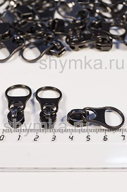 Бегунок РЕВЕРСИВНЫЙ для молнии СПИРАЛЬНОЙ
тип №5 ЧЕРНЫЙ НИКЕЛЬ вид GRIB