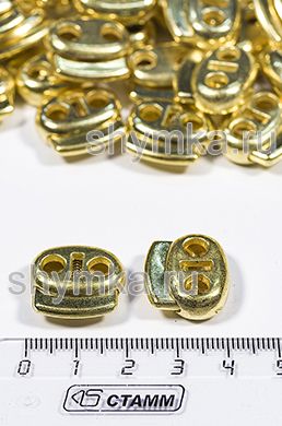 Фиксатор пластиковый для шнура
ДВОЙНОЙ ОВАЛ ЗОЛОТО