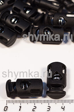 Фиксатор пластиковый для шнура
усиленный ЦИЛИНДР ЧЕРНЫЙ