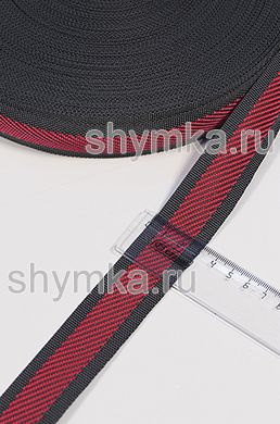 Лента окантовочная Nova
ДИАГОНАЛЬ КРАСНАЯ на ТЕМНО-СЕРОМ
ширина 30мм плотность 14г/м