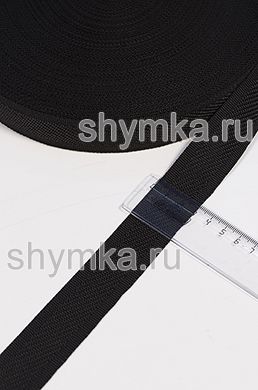 Лента окантовочная Nova 
ДИАГОНАЛЬ ЧЕРНАЯ на ЧЕРНОМ 
ширина 30мм плотность 14г/м