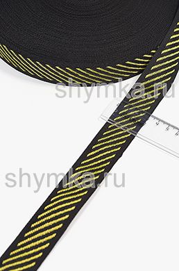 Лента окантовочная Nova ДВУХЦВЕТНАЯ 
ширина 30мм плотность 14г/м 
ЧЕРНО-ЖЕЛТАЯ