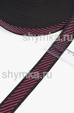 Лента окантовочная Nova ДВУХЦВЕТНАЯ 
ширина 30мм плотность 14г/м 
ЧЕРНО-БОРДОВАЯ