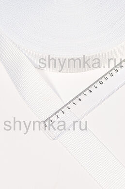 Лента ременная/окантовочная Текс ширина 39мм
плотность 19г/м БЕЛАЯ №101