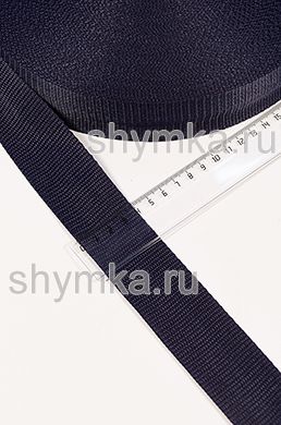 Лента ременная/окантовочная Текс ширина 39мм
плотность 19г/м ТЕМНО-СИНЯЯ №330