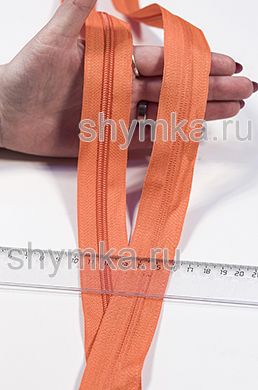 Молния метражная СПИРАЛЬНАЯ тип №5  
ОРАНЖЕВАЯ цвет 157