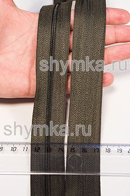 Молния рулонная метражом СПИРАЛЬНАЯ
тип №3 (ТРИ!!!) ТЕМНЫЙ ХАКИ цвет 328