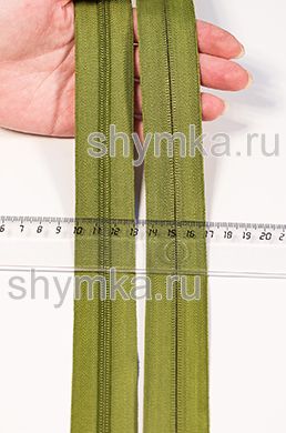 Молния рулонная метражом СПИРАЛЬНАЯ тип №5 
ФИСТАШКОВАЯ цвет 261