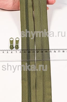 Молния рулонная метражом СПИРАЛЬНАЯ тип №5 
ХАКИ цвет 263