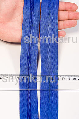 Молния рулонная метражом СПИРАЛЬНАЯ тип №5 
СИНЯЯ цвет 340
