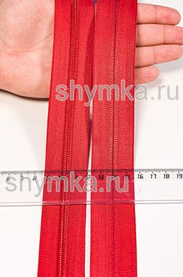 Молния рулонная метражом СПИРАЛЬНАЯ тип №7
КРАСНАЯ цвет 148 ширина 32мм