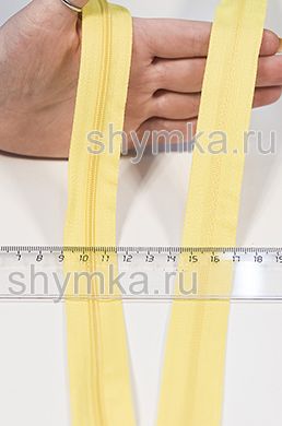 Молния рулонная метражом СПИРАЛЬНАЯ
тип №3 (ТРИ!!!) ЖЕЛТАЯ цвет 110