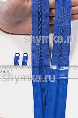 Молния метражная СПИРАЛЬНАЯ тип №5  
СИНЯЯ цвет 213