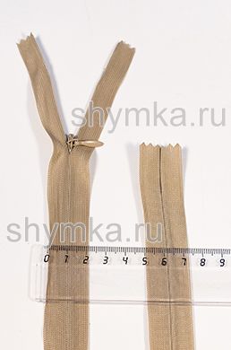 Молния СПИРАЛЬНАЯ тип №3 (ТРИ!!!) ПОТАЙНАЯ
НЕРАЗЪЕМНАЯ длина 50см ТЕМНО-БЕЖЕВАЯ №292