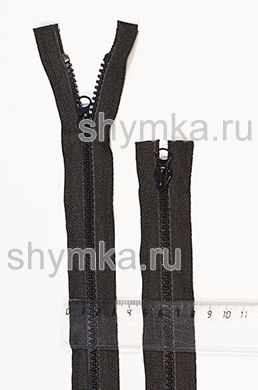 Молния ТРАКТОР тип №5 РАЗЪЕМНАЯ
длина 45см ЧЕРНАЯ №322 усиленные звенья
два бегунка LOGO