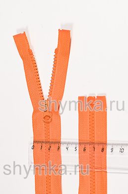 Молния ТРАКТОР тип №5 РАЗЪЕМНАЯ
длина 40см ОРАНЖЕВАЯ №157 усиленные звенья
бегунок LOGO