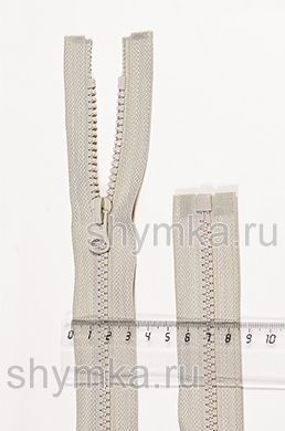 Молния ТРАКТОР тип №5 РАЗЪЕМНАЯ
длина 40см СВЕТЛО-СЕРАЯ №310 усиленные звенья
бегунок LOGO