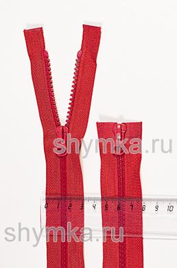 Молния ТРАКТОР тип №5 РАЗЪЕМНАЯ
длина 70см КРАСНАЯ №148 усиленные звенья
два бегунка LOGO