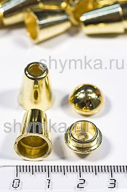 Наконечник пластиковый для шнура
с заглушкой ЗОЛОТО