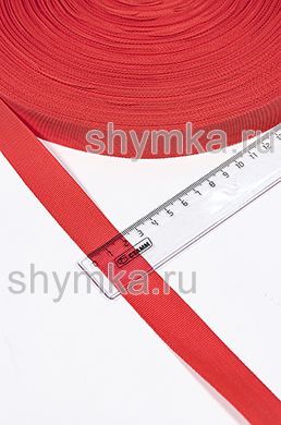 Лента окантовочная Текс ширина 22мм
плотность 5,4г/м КРАСНАЯ №11