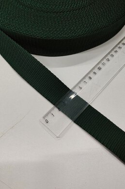 Лента ременная/окантовочная Текс ширина 30мм 
плотность 15г/м ТЕМНО-ЗЕЛЕНАЯ NEW №272