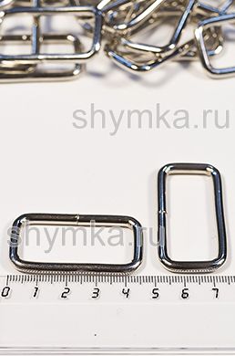 Пряжка-рамка металлическая усиленная ОДНОЩЕЛЕВАЯ
ширина 40мм толщина 4мм НИКЕЛЬ
