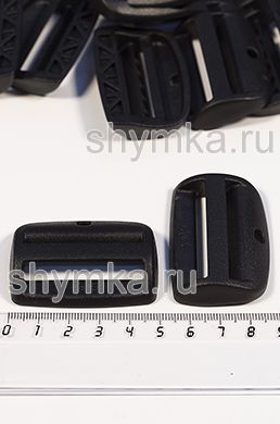 Пряжка пластиковая Apri Регулировочная
ДВУХЩЕЛЕВАЯ ширина 40мм LXN ЧЕРНАЯ