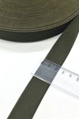 Резинка тканая Софт ТЕМНЫЙ ХАКИ ширина 25мм