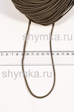 Шнур-резинка шляпная Tefi диаметр 3мм ХАКИ