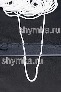 Резинка круглая БЕЛАЯ ДЛЯ МАСОК
диаметр 2,5мм