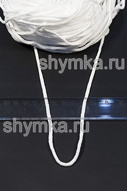 Резинка круглая БЕЛАЯ ДЛЯ МАСОК
диаметр 3мм