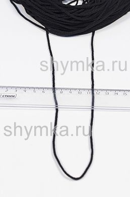 Резинка круглая ЧЕРНАЯ ДЛЯ МАСОК
диаметр 2мм