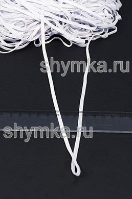 Резина ВЯЗАНАЯ БЕЛАЯ ширина 4мм