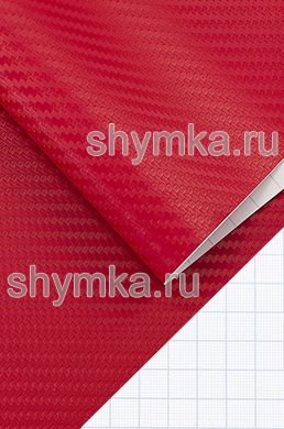 Автовинил с каналами Five Star Карбон 3D
КРАСНЫЙ ширина 1,5м толщина 150 микрон