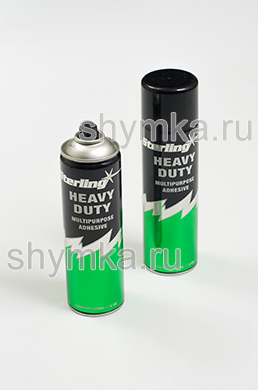 Клей аэрозольный Sterling Heavy Duty 
объем клея 500мл объем баллона 650мл