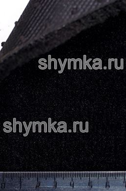 Ковролин на термопластич.резине F10 ТАФТИНГОВЫЙ 
ЧЕРНЫЙ ворс 8мм резина 2мм ширина 1,5м