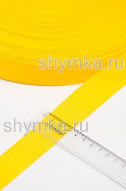 Лента ременная/окантовочная Poli ширина 30мм
плотность 14,5г/м ЖЕЛТАЯ