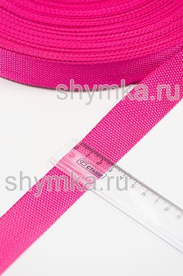 Лента ременная/окантовочная Poli ширина 30мм 
плотность 14,5г/м МАЛИНОВАЯ