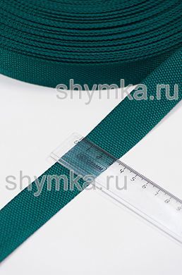 Лента ременная/окантовочная Poli ширина 30мм 
плотность 14,5г/м ТЕМНО-ЗЕЛЕНАЯ