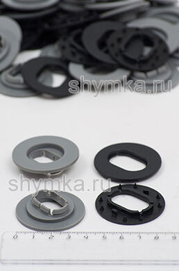 Клипса OWAL-2 СЕРАЯ со штырьками 
для автомобилей Audi, Volkswagen, Skoda, Seat