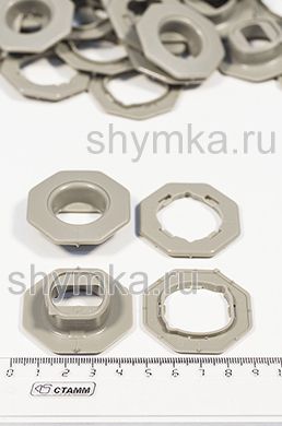 Клипса TL СВЕТЛО-СЕРАЯ для автомобилей 
Toyota, Lexus, Honda с 2012 года 8-ми угольная