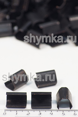 Клипса металлическая ЧЕРНАЯ 
для фиксации окантовочной ленты