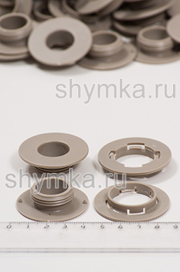 Люверс СВЕТЛО-СЕРЫЙ 
диаметр 17мм